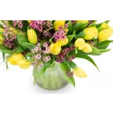 Bouquet of yellow tulips